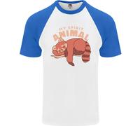 T-Shirt Da Baseball S/S Per Uomo Red Panda Il Mio Animale Spirituale