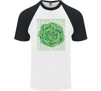 T-Shirt Da Baseball S/S Per Uomo Vegan Power