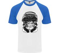 T-Shirt Da Baseball S/S Skull Per Uomo Ghetto Blaster