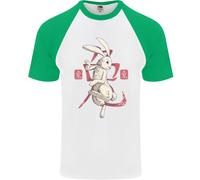 T-Shirt Da Baseball S/S Uomo Anno Del Coniglio Zodiacale Cinese