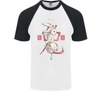 T-Shirt Da Baseball S/S Uomo Anno Del Coniglio Zodiacale Cinese