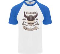 T-Shirt Da Baseball S/S Viking Skull Uomo Nordic Warrior