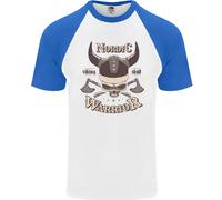 T-Shirt Da Baseball S/S Viking Skull Uomo Nordic Warrior