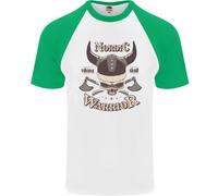 T-Shirt Da Baseball S/S Viking Skull Uomo Nordic Warrior