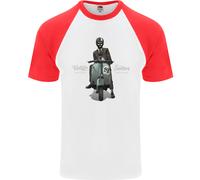 T-Shirt Da Baseball S/S Vintage Scooters Nostalgia Speed Shop Uomo