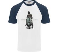 T-Shirt Da Baseball S/S Vintage Scooters Nostalgia Speed Shop Uomo