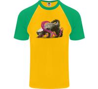 T-Shirt Da Baseball Uomo A Maniche Corte Honey Badger