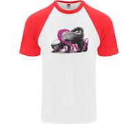 T-Shirt Da Baseball Uomo A Maniche Corte Honey Badger