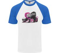 T-Shirt Da Baseball Uomo A Maniche Corte Honey Badger