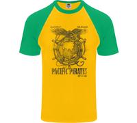 T-Shirt Da Baseball Uomo Pacific Pirates Sailing Sailor Boat S/S