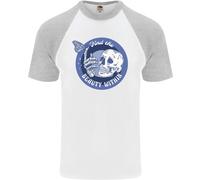 T-Shirt Da Baseball Uomo S/S Skull E Farfalla Trova La Bellezza Dentro