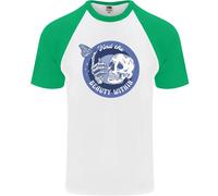 T-Shirt Da Baseball Uomo S/S Skull E Farfalla Trova La Bellezza Dentro