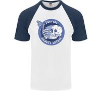 T-Shirt Da Baseball Uomo S/S Skull E Farfalla Trova La Bellezza Dentro