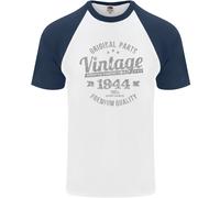 T-Shirt Da Baseball Vintage Anno 81 Compleanno 1944 Uomo S/S