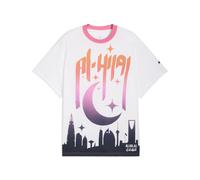 T-shirt da basket PUMA HOOPS x AL HILAL SFC da uomo, Abbigliamento, Bianco, M M