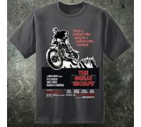 T-Shirt Da Collezione Del Film War 'Das Boot' Con Steve McQueen E Il Grande Fuga