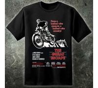 T-Shirt Da Collezione Del Film War 'Das Boot' Con Steve McQueen E Il Grande Fuga