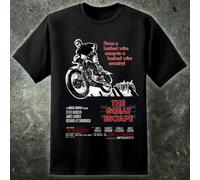 T-Shirt Da Collezione Del Film War 'Das Boot' Con Steve McQueen E Il Grande Fuga