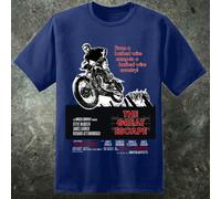 T-Shirt Da Collezione Del Film War 'Das Boot' Con Steve McQueen E Il Grande Fuga