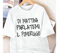 T-shirt da donna a maniche corte 100% cotone, con slogan personalizzato, taglie forti, nuovi modelli per la primavera/estate e per tutto l'anno, abbigliamento sportivo da donna, top bianco a maniche c