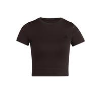 Adidas Workout Essentials Knit Baby Short Sleeve T-shirt Marrone L Donna
