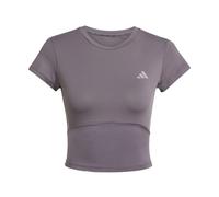 Adidas Hyperglam Shine Baby Short Sleeve T-shirt Grigio S Donna