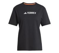 adidas Donna Terrex Classic Logo T-Shirt, Black, XL