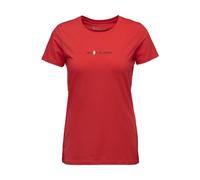 Black Diamond Heritage Wordmark Short Sleeve T-shirt Rosso XS Donna