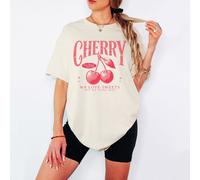 T-shirt da donna Cherry Fruit Sweets Sweet Moment Cutie Fruity We Love Sweets