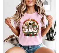 T-shirt da donna Chillin With My Snowmies Christmas Snowman Holiday