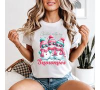 T-shirt da donna Chillin With My Snowmies Snowmen Winter Holidays