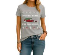 T-shirt da donna Chris Rea - Driving Home for Christmas Ferrari | Ugly Christmas Christmas, grigio., M