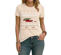 T-shirt da donna Chris Rea - Driving Home for Christmas Ferrari | Ugly Christmas Christmas, naturale, L