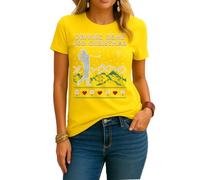T-shirt da donna Chris Rea - Driving Home for Christmas Golf | Ugly Christmas Christmas Christmas, giallo., L