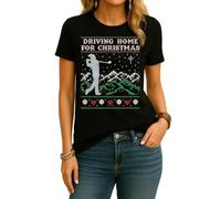 T-shirt da donna Chris Rea - Driving Home for Christmas Golf | Ugly Christmas Christmas Christmas, Nero , L