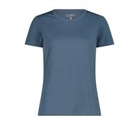 CMP T-Shirt Girocollo Dry Function con Logo Donna, 39T5676 (IT, Testo, XS, Regular, Regular, Space)