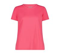 CMP T-Shirt Girocollo Dry Function con Logo Donna, 39T5676 (IT, Testo, S, Regular, Regular, Pink Fluo)