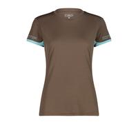 T-shirt da donna CMP Unlimitech Logo Marron 2XS