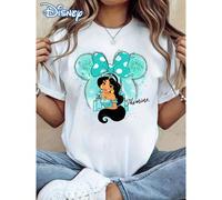 T-shirt da donna con licenza Disney, un top casual e alla moda a maniche corte perfetto per l'estate, ideale per gli amanti di anime e cartoni animati, adatto per l'uso all'aperto e quotidiano. L,M,S,