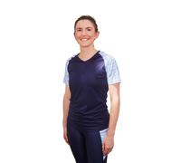 T-shirt da donna con scollo a V Gayaskin Nouvelle Vague Bleu M