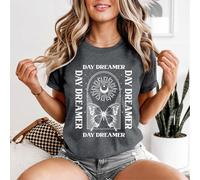 T-shirt da donna Day Dreamer Butterfly Celestial hobby sogni ad occhi aperti