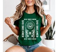 T-shirt da donna Day Dreamer Butterfly Celestial hobby sogni ad occhi aperti