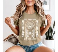 T-shirt da donna Day Dreamer Butterfly Celestial hobby sogni ad occhi aperti