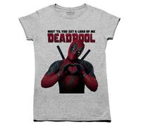 T-Shirt Da Donna Deadpool Film Marvel DC Comics Batman Suicide Squad Quinn