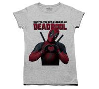 T-Shirt Da Donna Deadpool Film Marvel DC Comics Batman Suicide Squad Quinn