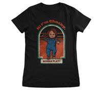 T-Shirt Da Donna Distressed Ufficialmente Licenziata Chucky - Vuoi Giocare?