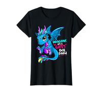 T-shirt da donna e ragazza con scritta "Dragons Are A Girl" Maglietta
