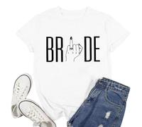 T-shirt da donna estiva con stampa comoda e alla moda, colorata, a maniche corte, maglietta casual per tutti i giorni, 27-bianco, XXL