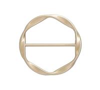 T-shirt da donna Fermacravatta Anelli di Sciarpa di Seta Anelli di Moda Rotonda Circolare Cintura Decors Spilla Pin Circolare T-shirt Fermacravatta Per Le Donne Moda Metallo Clip, Misura unica, come