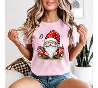 T-shirt da donna Gnome Mushroom Fantasy Woodland Creatures